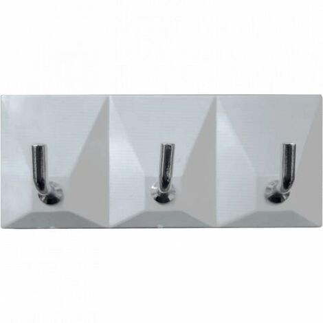 GANCIO ADESIVO PLASTICA 3 POSTI 40 PZ