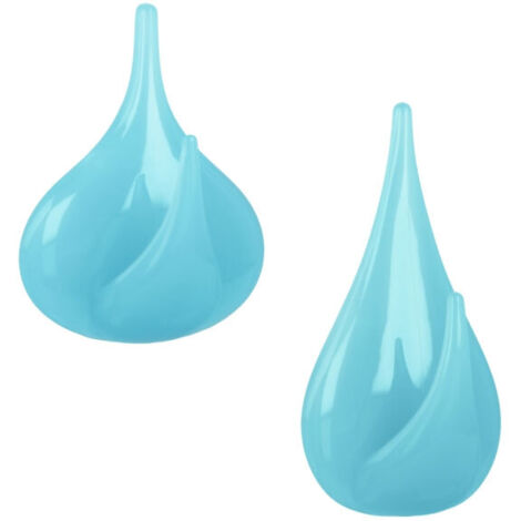 GANCIO ADESIVO PLAST.SAN WATERDROPS SET 5 PEZZI - METALTEX