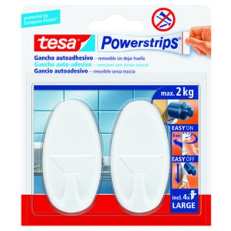 GANCIO ADESIVO TESA POWERSTRIPS GRANDE BIANCO 2 PZ
