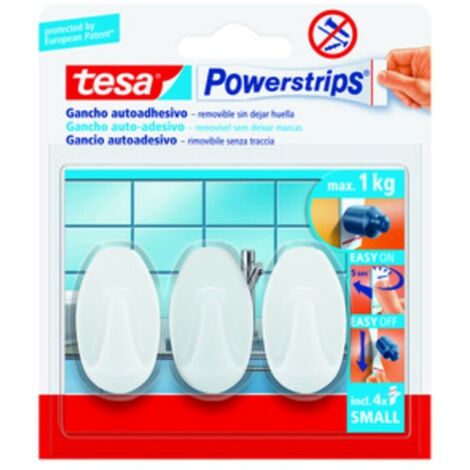 GANCIO ADESIVO TESA POWERSTRIPS PICCOLO B.CO 3 PZ