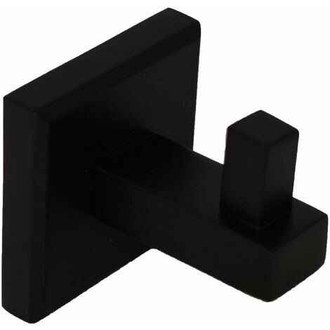 Gancio appendi abito singolo colore nero opaco Capannoli Nook NK109 MM  Nero opaco - fissaggio a viti