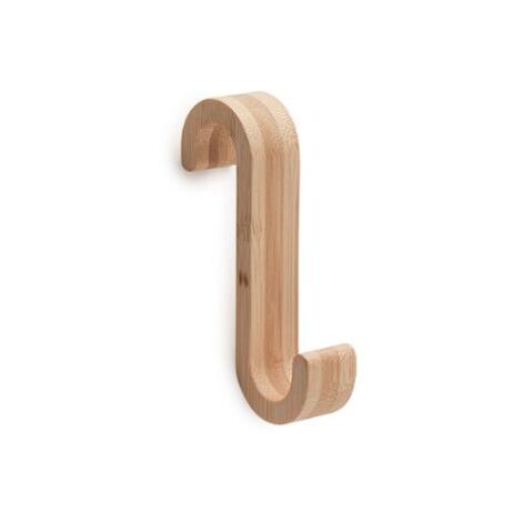 GANCIO APPENDIABITI MERLINO 3X6XH13CM BAMBU.