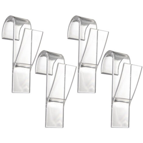 Gancio appendiabiti per termosifone da bagno, colore bianco, 4 pezzi.