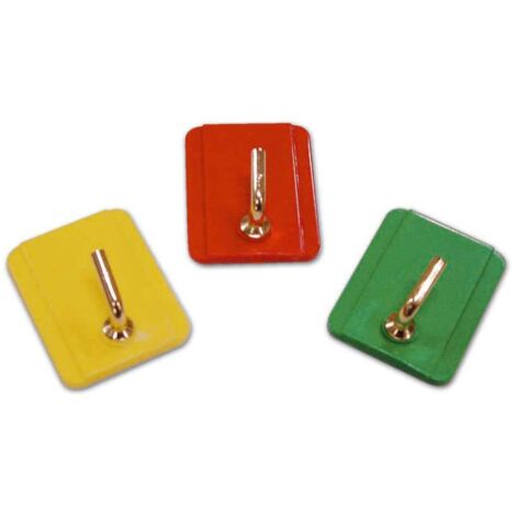 Gancio Autoadesivo Fix in Abs con Gancio Metallico Colori Assortiti cf. 100 Pz