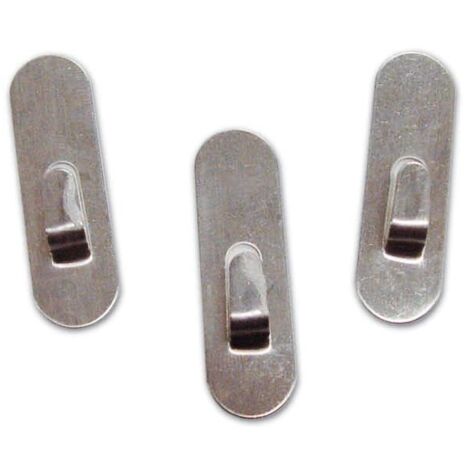 Gancio Autoadesivo in Acciaio Satinato Inox Mini Maurer in blister 4 Pz