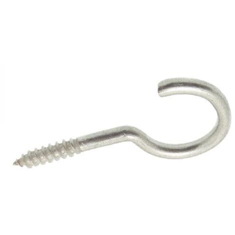 gancio da armadio con occhiello aperto - filettatura in legno - inox A2 4,5x30 mm - confezione da 100