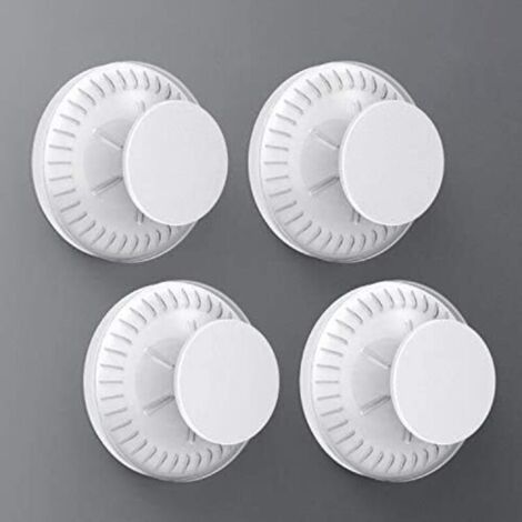 Gancio da parete a ventosa, gancio da parete in plastica con forte forza di tenuta, riutilizzabile, set da 4, gancio per pori