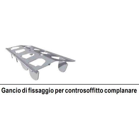 Gancio di Fissaggio per Controsoffitto Complanare - Confezione 50 Pezzi