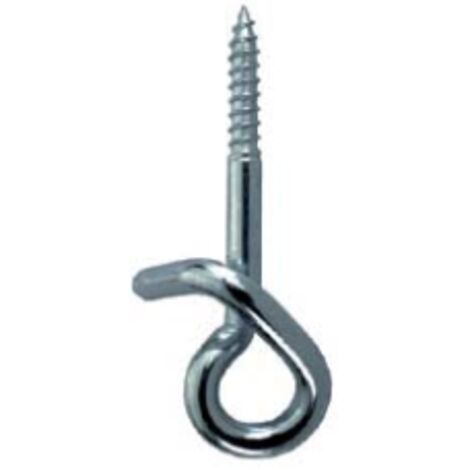 GANCIO DI SICUREZZA PER ALTALENE IN FERRO ZINCATO FILETTTO PER LEGNO 12X160 MM. 2 PZ.