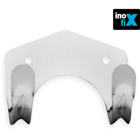 Gancio doppio in acciaio zincato per utensili INOFIX 3052-1-000 (Blister 3 unità)