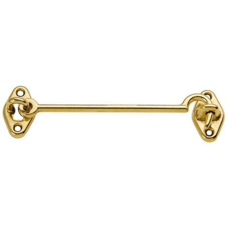 Gancio Fermafinestra Ottone Lucido 140 Mm - 12 Pz