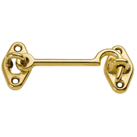 GANCIO FERMAFINESTRA OTTONE LUCIDO  80 MM- 25,0 pz