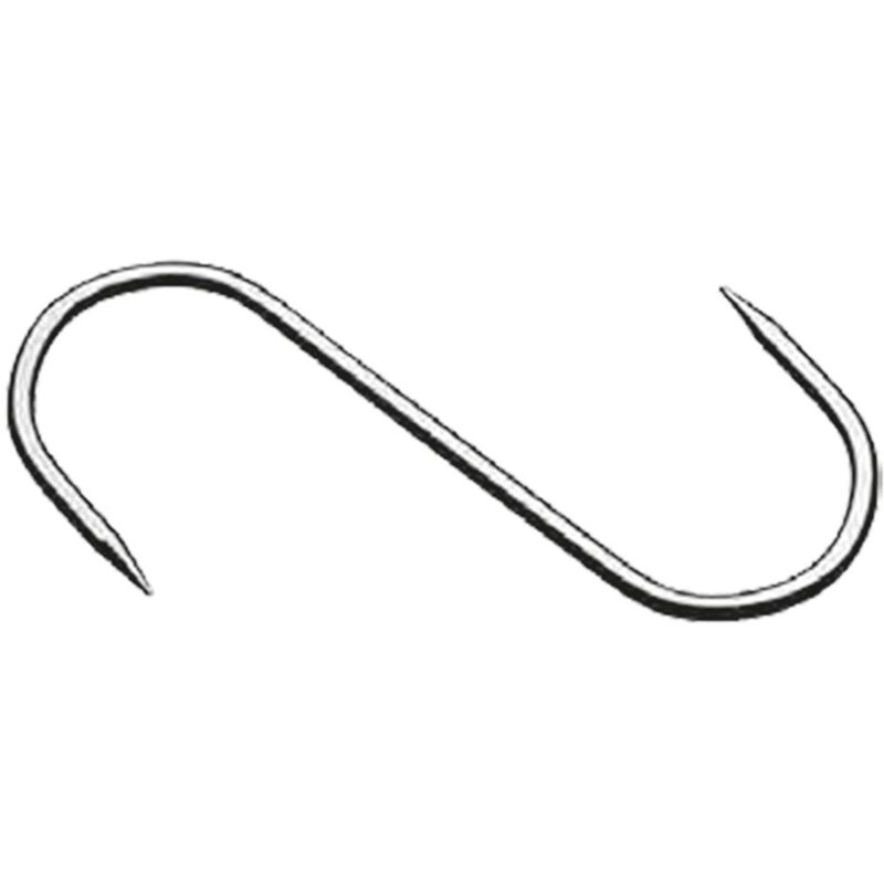 GANCIO FISSO 2 punte - mm 140 x 5 cf. 10 pz