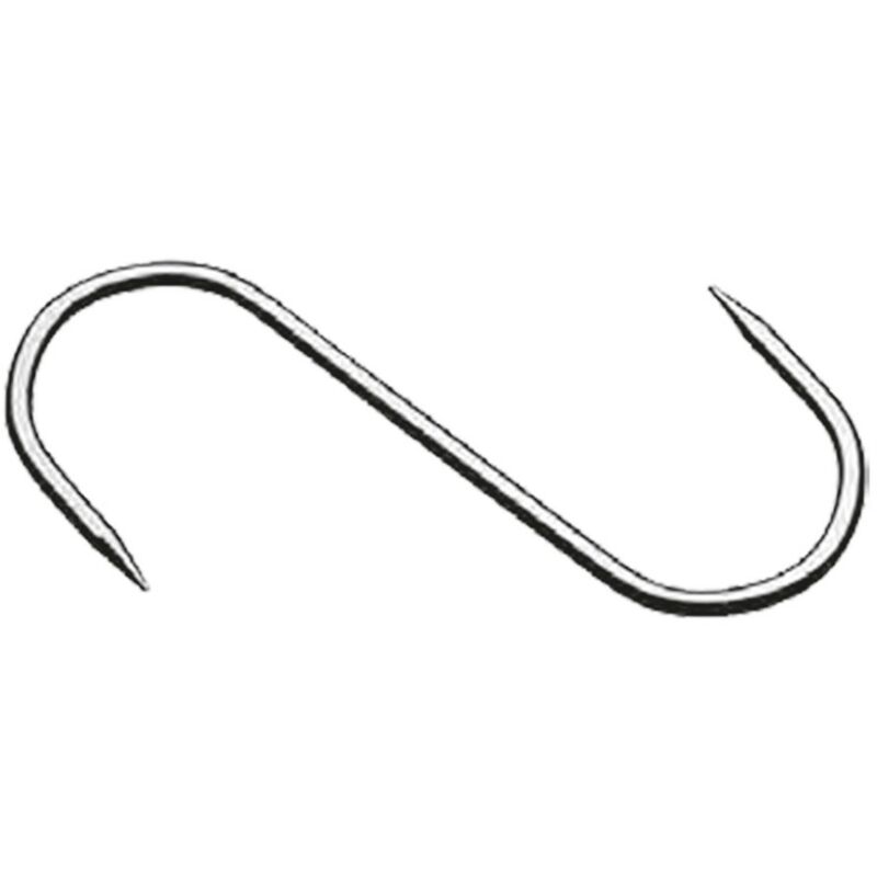 GANCIO FISSO 2 punte - mm 180 x 8 cf. 10 pz