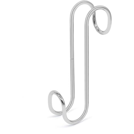 FERIDRAS Appendino singolo in acciaio cromato per termoarredo e box doccia