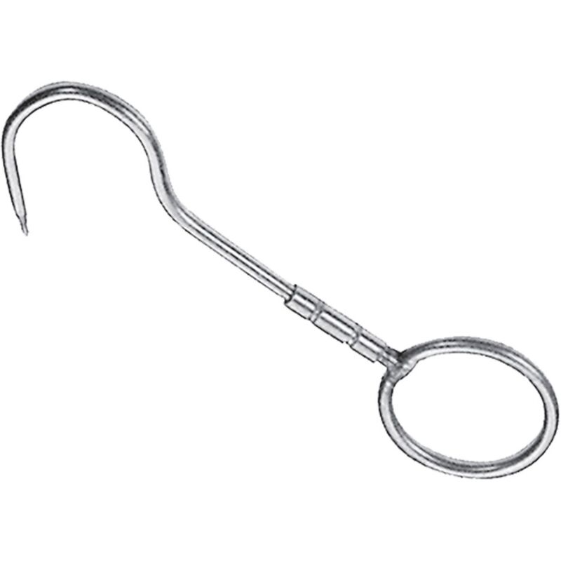 GANCIO GIREVOLE CON ANELLO mm 240 x 12