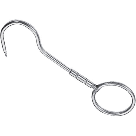 GANCIO GIREVOLE CON ANELLO mm. 240x12