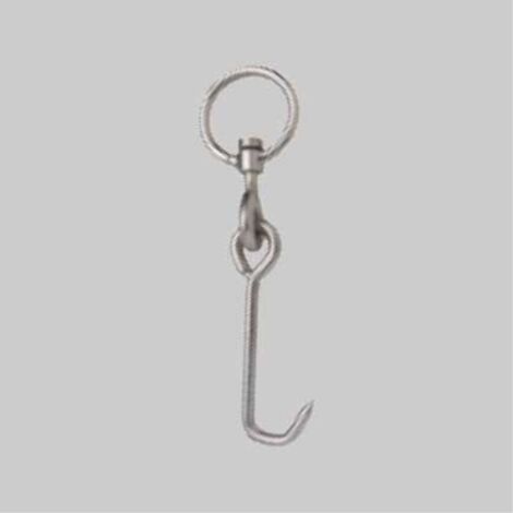 Gancio girevole snodato con anello 220x6 mm (10 pezzi)