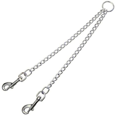Gancio Guinzaglio 2 Cani Gloria 3mm x 25 cm