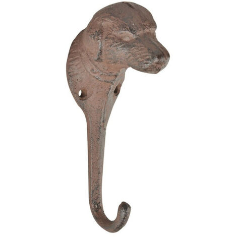 GANCIO IN GHISA CANE 4,5X15,5X5,5 CM ACCESSORI DECORO CASA GIARDINO