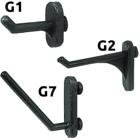 GANCIO IN NYLON PER PANNELLI PORTAUTENSILI G2 - pz 10 KONCRETO