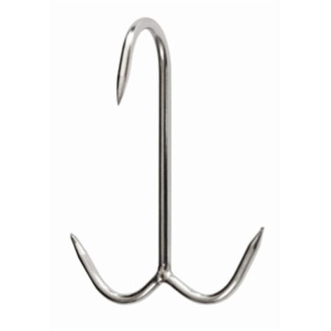 GANCIO INOX P/MACELLAIO ANCORA 120 X 6 MM