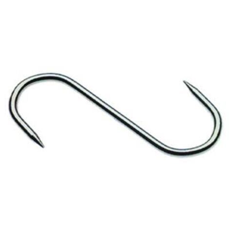 GANCIO MACELLAIO 2 PUNTE - INOX MM 160X6- 10 pezzi