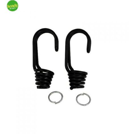 Gancio metallico per molla elastica 2 pezzi
