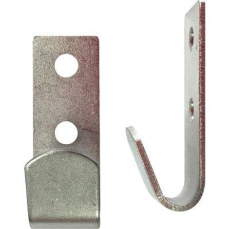 Gancio multiuso  acciaio zincato s.mm 1,5 mm 15x 41 cf=pz 2 (5 confezioni)