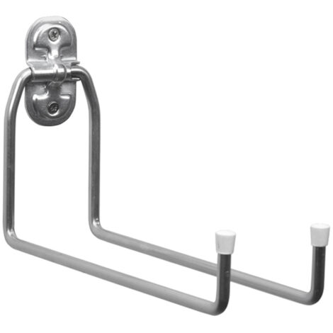 Gancio multiuso doppio lungo - Supporta circa 25 kg 12x25x5 cm