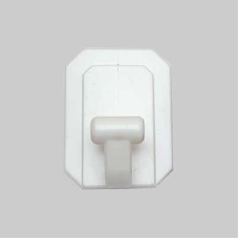 Gancio multiuso 'maxi' 60x80 mm - bianco (25 pezzi)