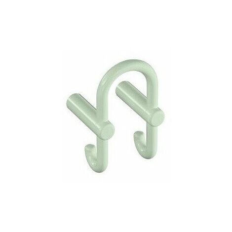 Gancio per armadietto doppio SERIE 801 ganci sul retro bianco puro