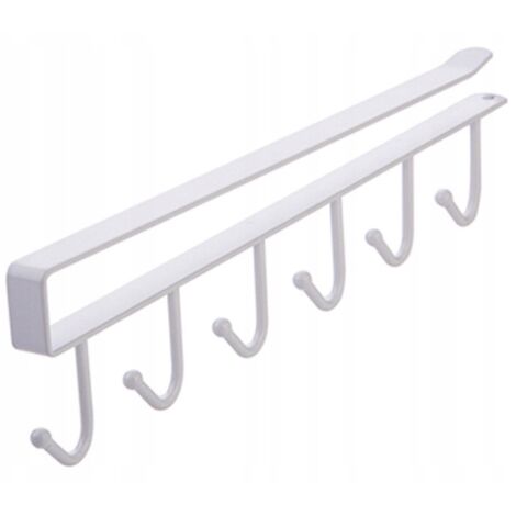 Gancio per bicchieri da bucato in metallo BIANCO