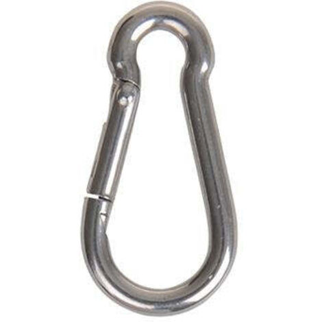 Gancio per carabina 40x4mm. A4 RVS AISI 316. 450 daN