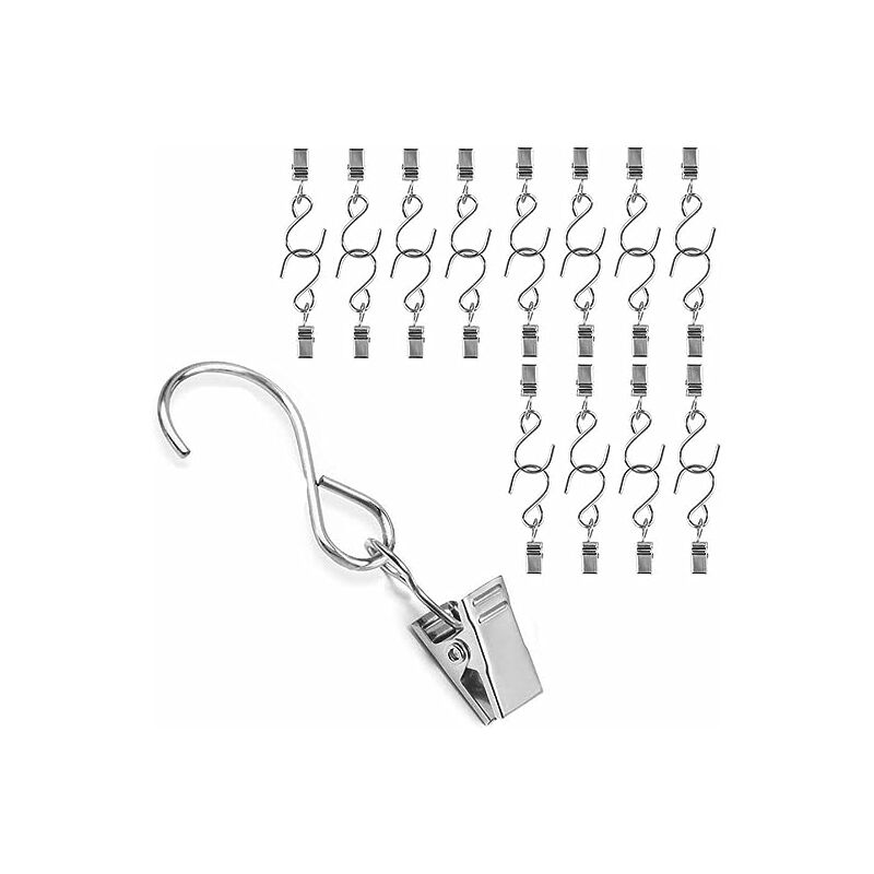 Gancio per clip da appendere in metallo, gancio a