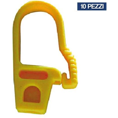 GANCIO PER CORDA ELASTICA GANCIO IN PLASTICA CONFEZIONE 10 PEZZI (38694/10)