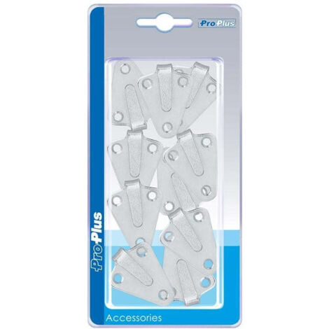 Gancio per corda in metallo 40x45mm piegato 10 pezzi in blister