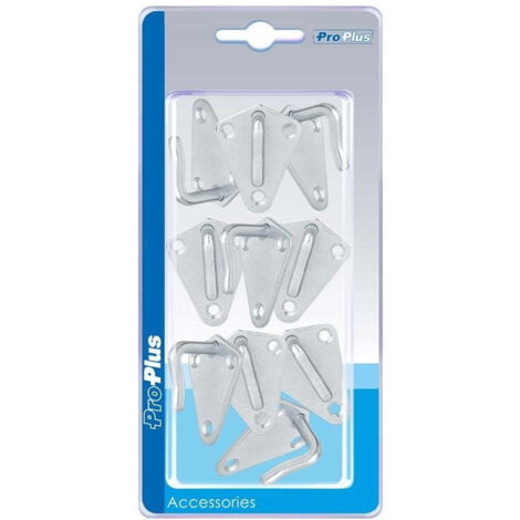 Gancio per corda in metallo 40x45mm saldato 10 pezzi in blister
