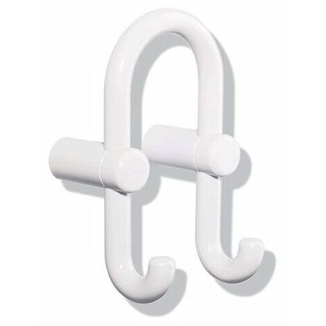 Gancio per gavone doppio SERIE 801 ganci frontali bianco puro