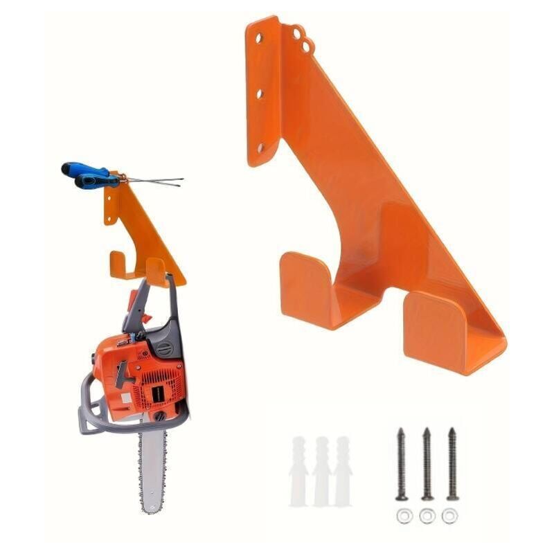 Image of Gancio per motosega Stihl, 1 confezione, supporto da parete per motosega, supporto per motosega resistente (arancione)