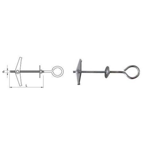 GANCIO PER OMBRELLO CON ANCORA IN ACCIAIO 450MM - KOL SP 450O
