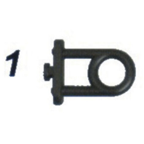 GANCIO PER PANNELLI FORATI NYLON FIG 1 OCCHIO- 100,0 pz