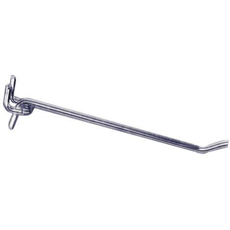 GANCIO PER PANNELLI PORTAUTENSILI IN FERRO ZINCATO cm. 16 100 PZ