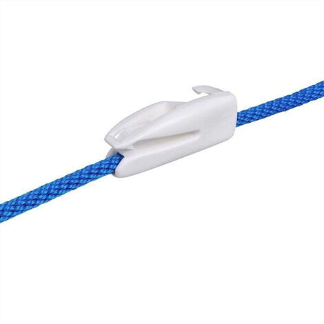 Gancio per parafango plastica per filo di ringhiera 6 8mm bianco