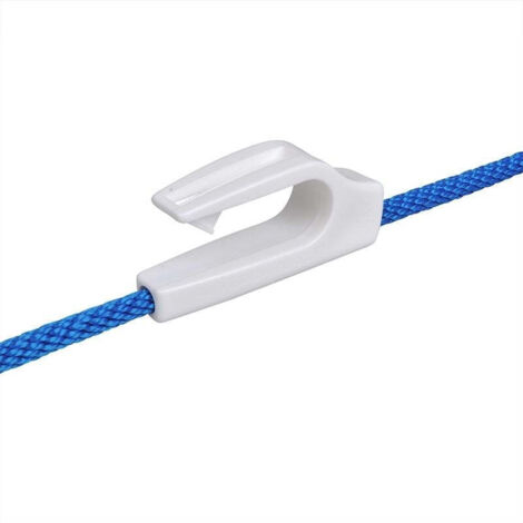Gancio per parafango. plastica per ringhiera 20-25mm. bianco