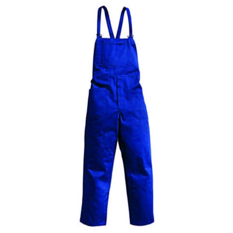 Pantalone con pettorina da lavoro realizzato con