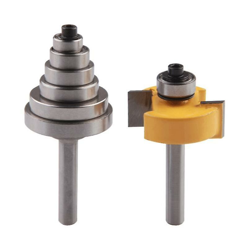 Fresa per scanalature da 1/4 '' con 6 cuscinetti