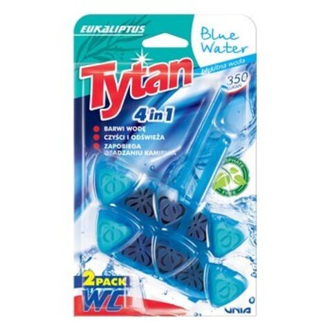 Gancio per WC Tytan Blue Water Eucalyptus - 2x40 g, 350 scarichi