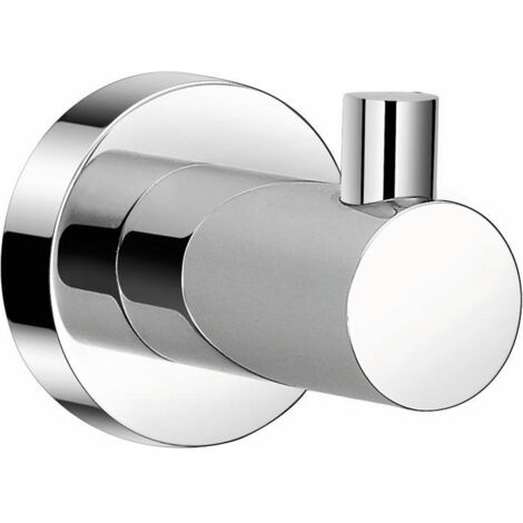 GANCIO PORTA APPENDI ACCAPPATOIO A GANCIO IN ACCIAIO CROMATO BAGNO (30659)