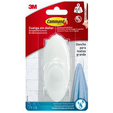 Gancio porta asciugamano grande 3M BAO 2,3 kg Bath17ES